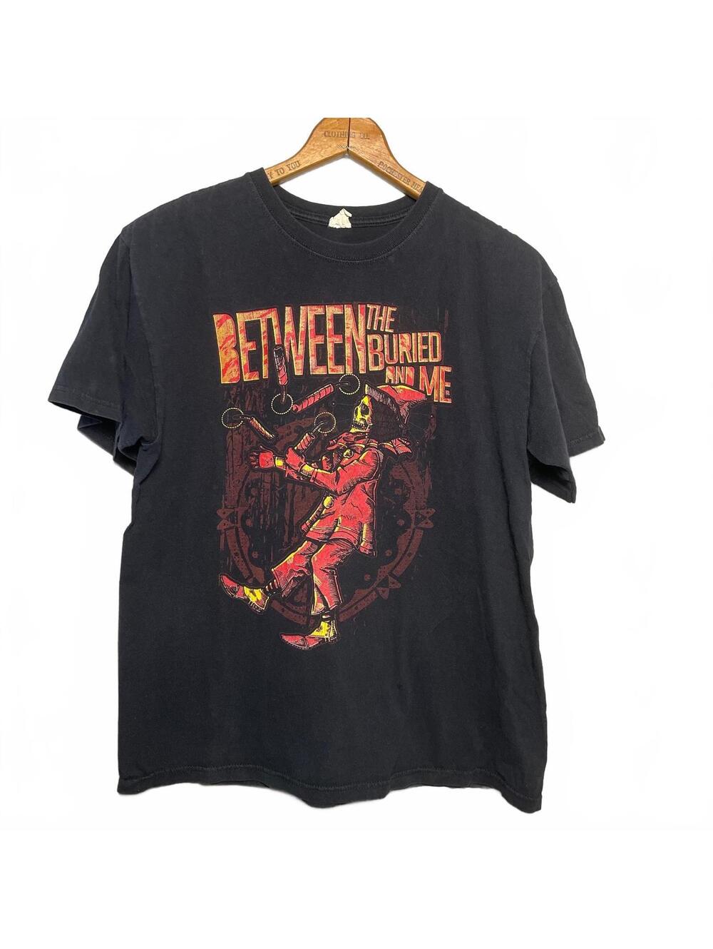 Y2K Between The Buried And Me Black Cotton Tee Size L